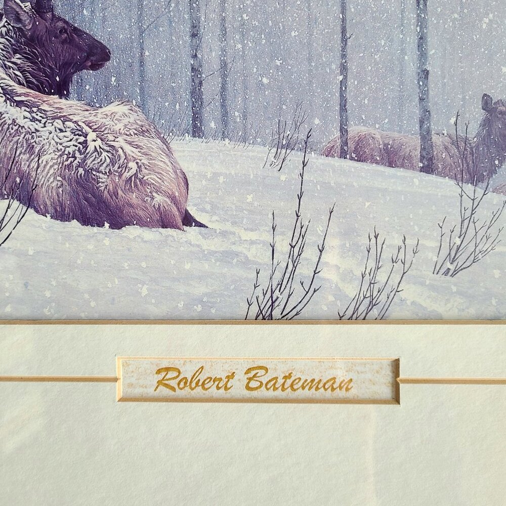 Robert Bateman ''Evening Snowfall '' - Picture 3 of 7